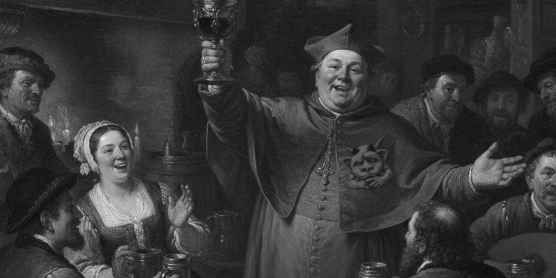 La Taverna del Cardinale (AI Generated: Gemini + GIMP)